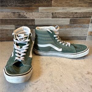 Vans Forest Green High-Top Sneakers